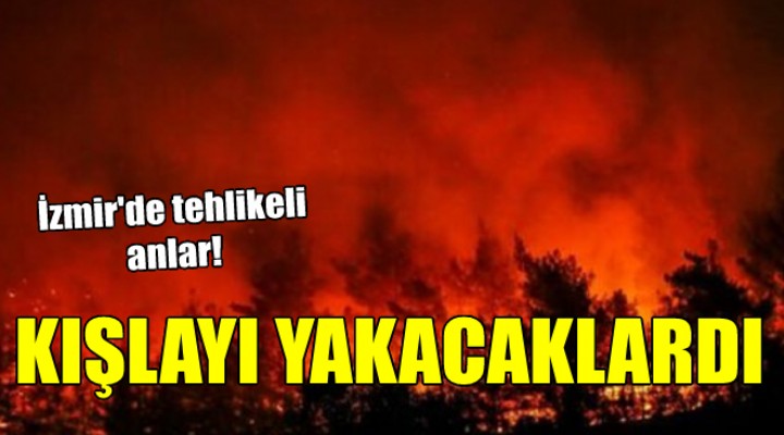 İzmir de kışlayı yakmaya kalktılar!