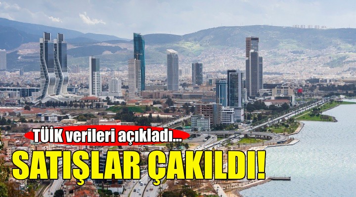 İzmir de konut satışları çakıldı!