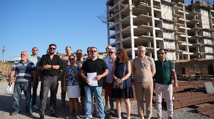 İzmir de kooperatif mağdurlarından İmamoğlu na tepki