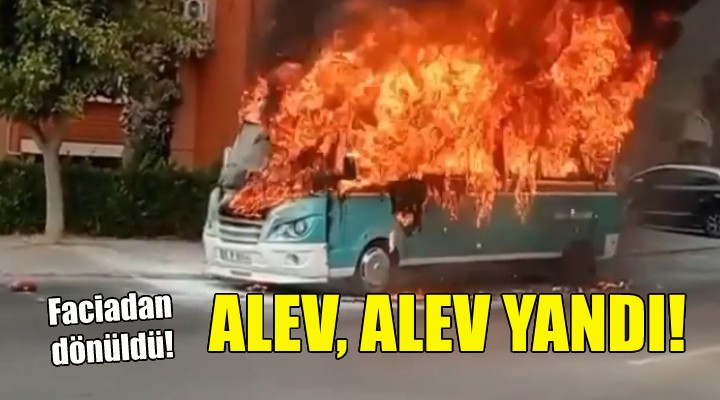 İzmir de korku dolu anlar... Alev, alev yandı!