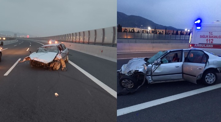 İzmir de korkunç kaza: 1 ölü, 1 yaralı