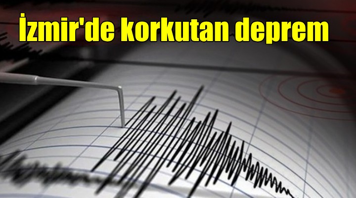 İzmir de korkutan deprem!