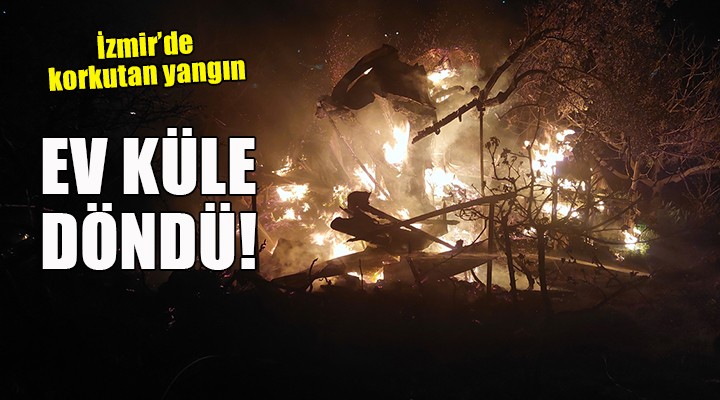 İzmir de korkutan yangın..