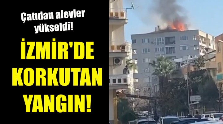 İzmir de korkutan yangın!