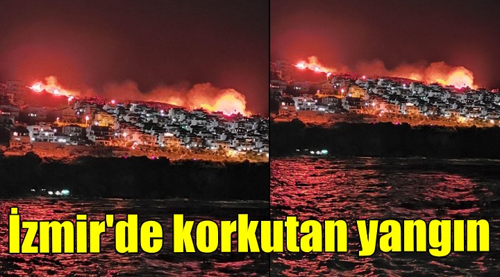 İzmir de korkutan yangın!