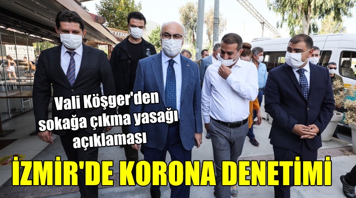 İzmir de korona denetimi