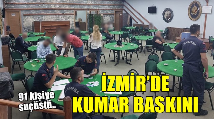 İzmir de kumar operasyonu...