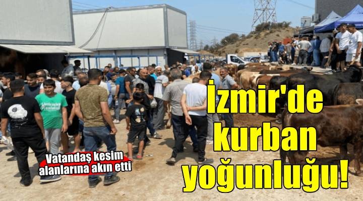 İzmir de kurban kesim noktalarında yoğunluk