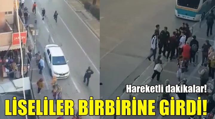 İzmir de liseliler birbirine girdi!