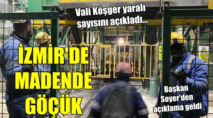 İzmir de maden ocağında göçük...