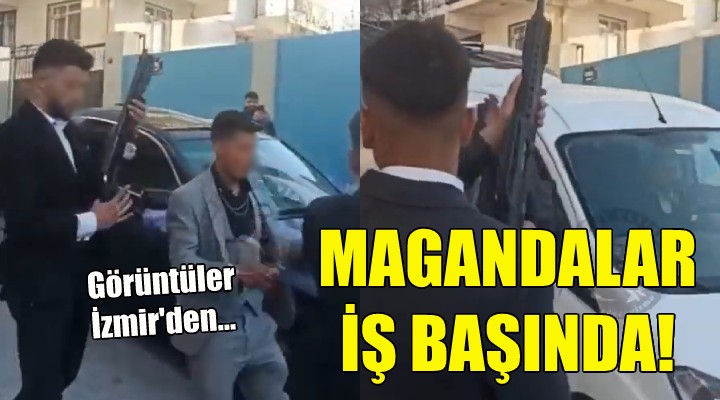 İzmir de magandalar yine iş başında!