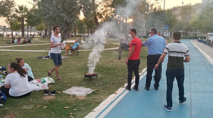 İzmir de mangalcılara zabıta şoku