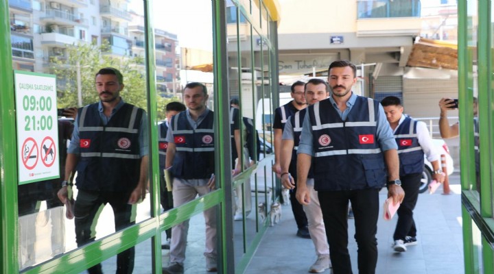 İzmir de marketlerde  fahiş fiyat  ve  etiket  denetimi