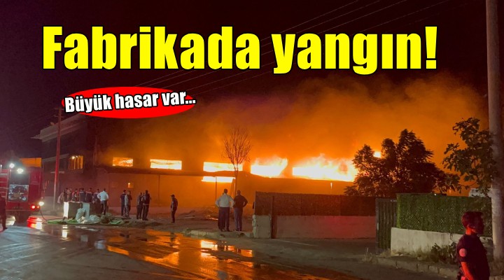 İzmir'de mobilya fabrikasında yangın