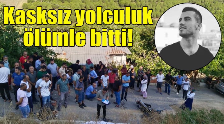 İzmir de motosiklet sürücüsünün feci sonu!