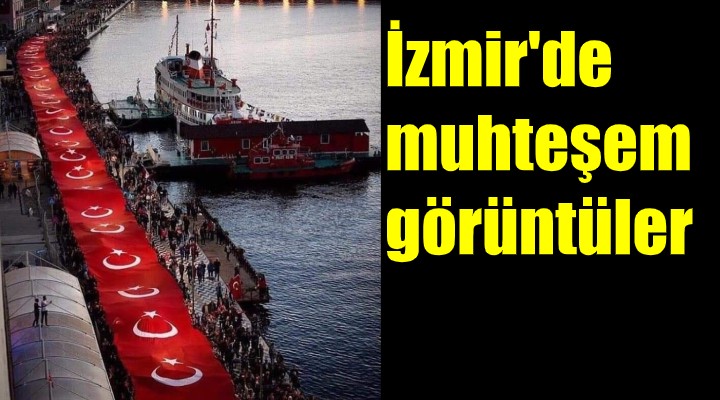 İzmir de muhteşem görüntüler