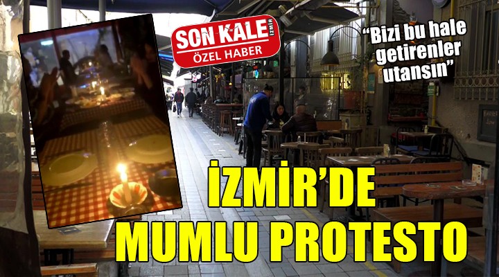 İzmir de mumlu protesto!
