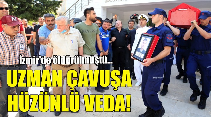 İzmir de öldürülmüştü... Uzman çavuşa hüzünlü veda!