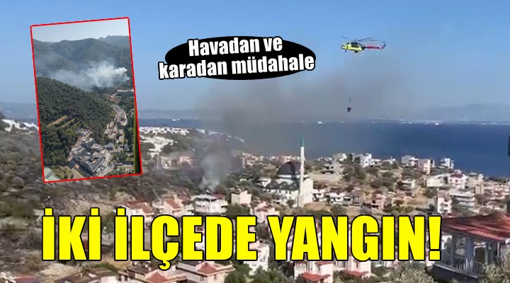 İzmir de orman yangınları...