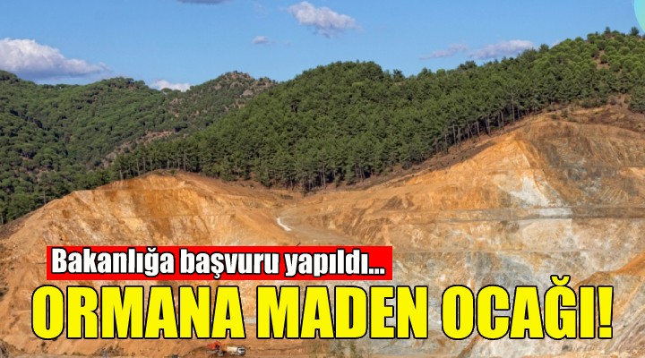 İzmir de ormanlık araziye maden ocağı girişimi!