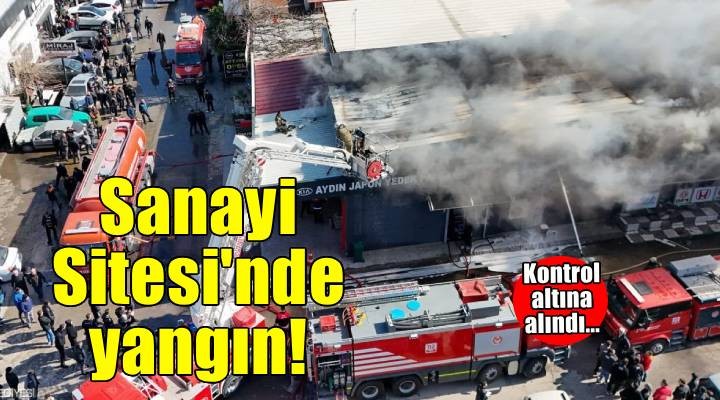 İzmir'de otomobil yedek parça dükkanında yangın!