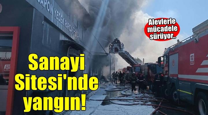 İzmir de otomobil yedek parça dükkanında yangın!