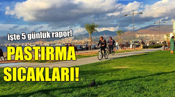 İzmir de pastırma sıcakları!