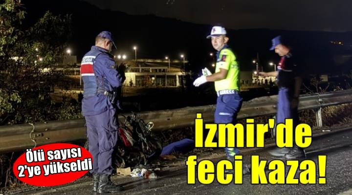 İzmir de pikap ile elektrikli bisiklet çarpıştı:2 ölü