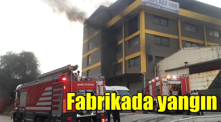 İzmir de plastik fabrikasında yangın