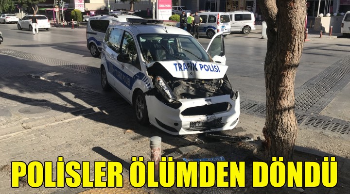 İzmir de polisler ölümden döndü!