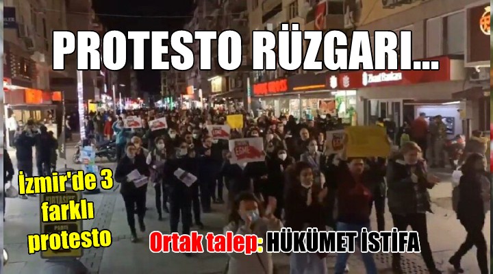 İzmir de protesto dalgası...