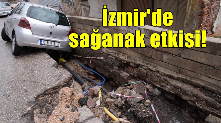 İzmir de sağanak etkili oldu