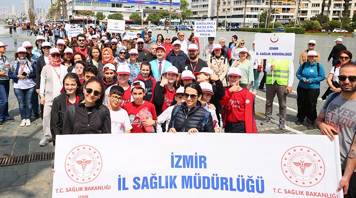 İzmir de sağlık için hareket edildi...