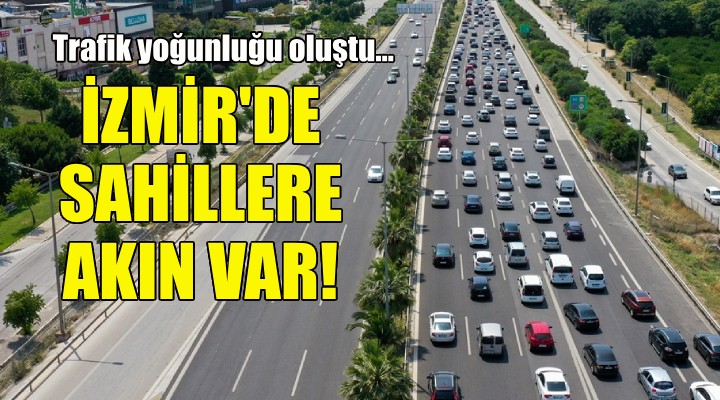 İzmir de sahillere akın var!