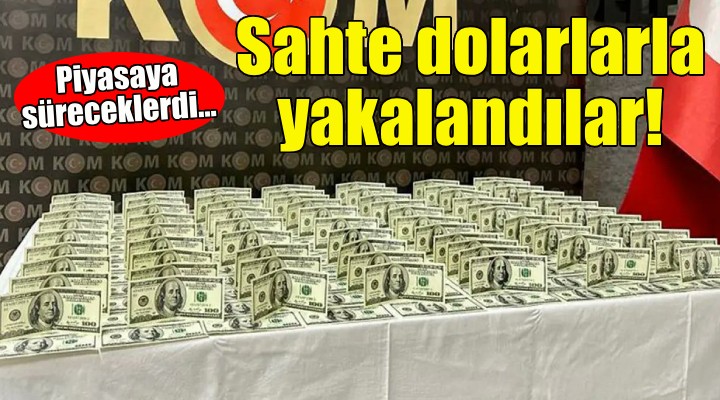 İzmir de sahte dolar operasyonu!