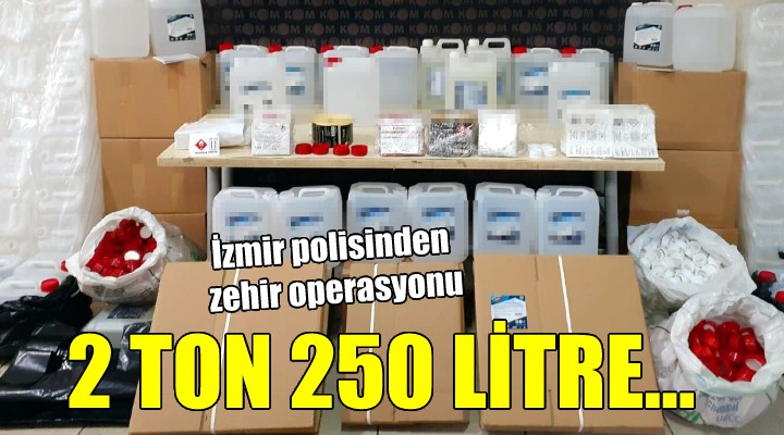 İzmir de sahte etil alkol operasyonu...