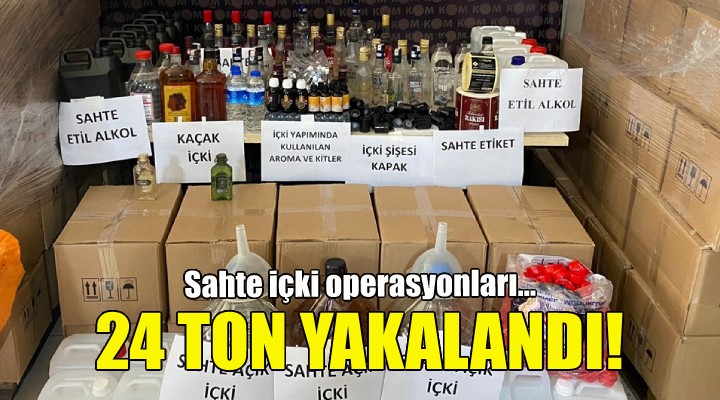 İzmir de sahte içki operasyonları!