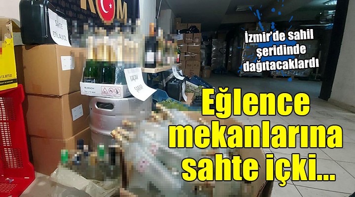 İzmir de sahte içki operasyonu: 11 gözaltı