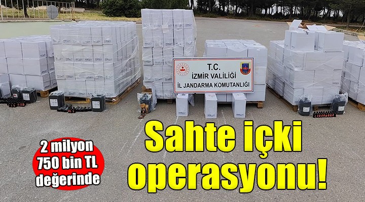 İzmir de sahte içki operasyonu!