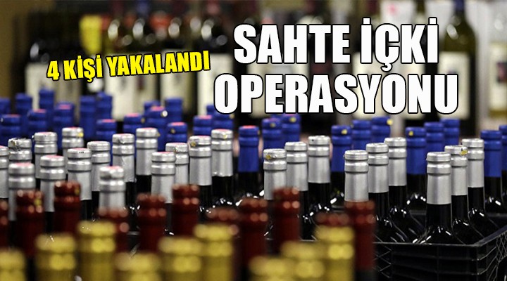 İzmir de sahte içki operasyonu