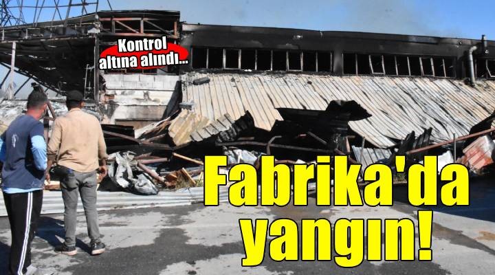 İzmir de sandalye fabrikasında yangın