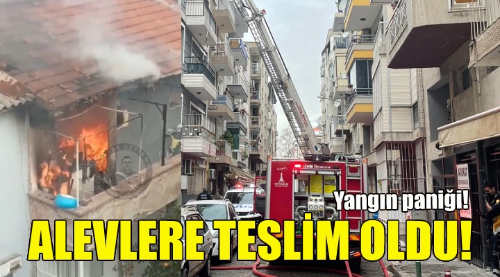 İzmir de sıcak dakikalar... Alevlere teslim oldu!