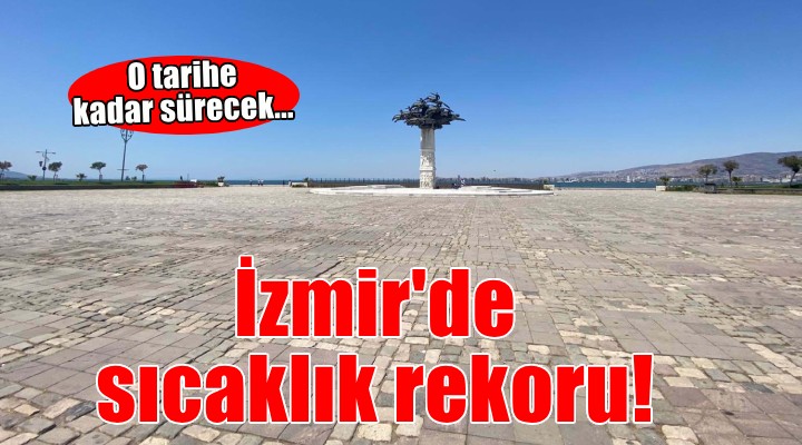 İzmir de sıcaklık rekoru kırıldı!