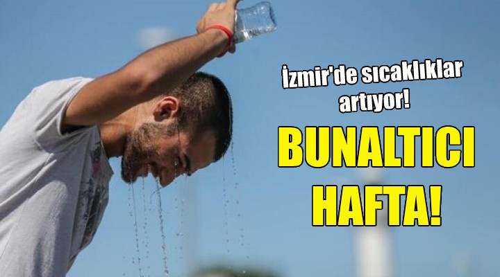 İzmir de sıcaklıklar artıyor!