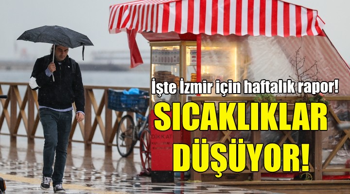 İzmir de sıcaklıklar hızla düşecek!