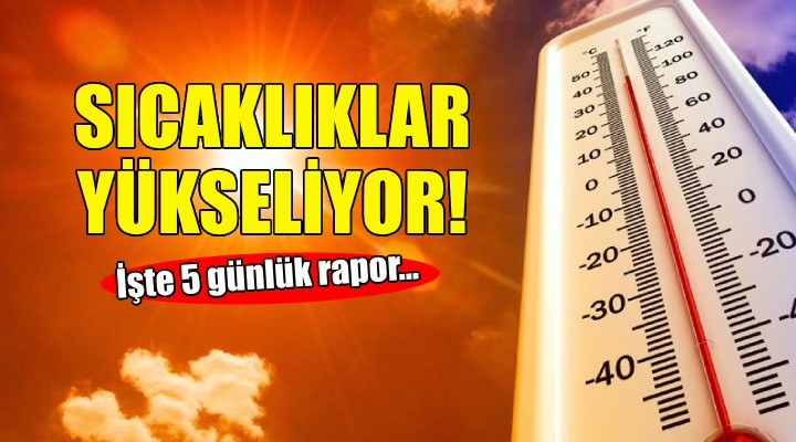 İzmir de sıcaklıklar yükseliyor!