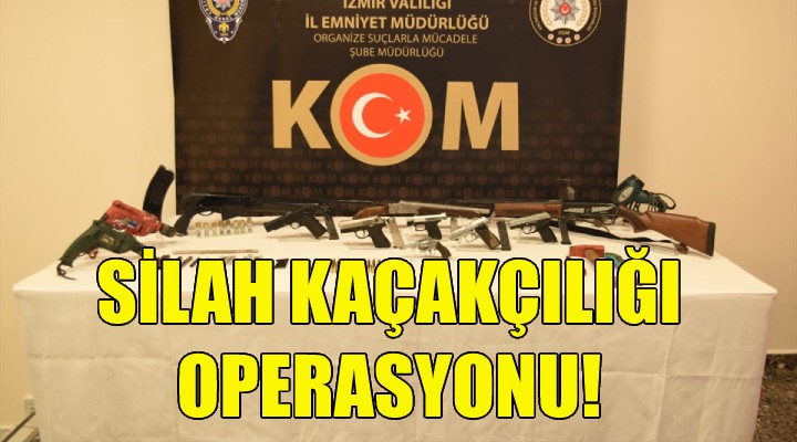 İzmir de silah kaçakçılığı operasyonu!
