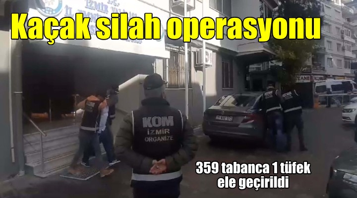 İzmir de silah kaçakçılığı operasyonu; 2 gözaltı