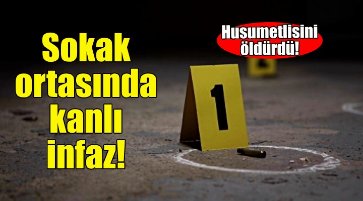 İzmir de sokak ortasında kanlı infaz!