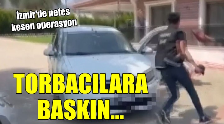 İzmir de sokak satıcılarına uyuşturucu baskını!